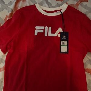 Brand new crop Fila tee